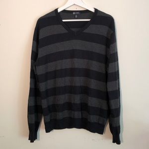 J. Crew cotton cashmere sweater gray black size L